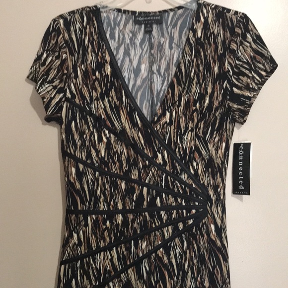 New Connecter Apparel Dress Size 10 Mid Calf Length NWT - Picture 2 of 4